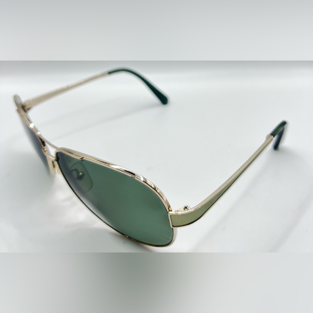 Vintage Calvin Klein CK7415S Gold Pilot Sunglasses Frames Only - Picture 2 of 8
